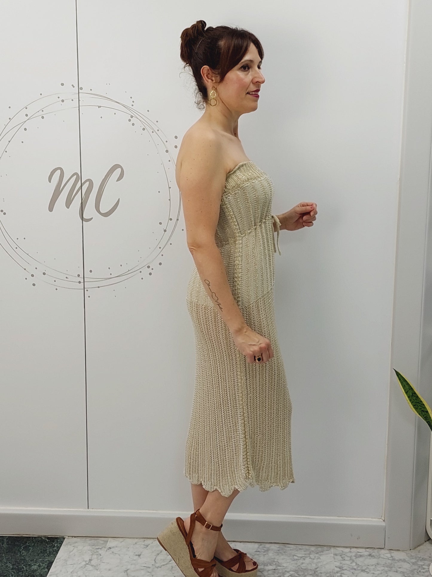 VESTIDO CROCHET PALABRA DE HONOR