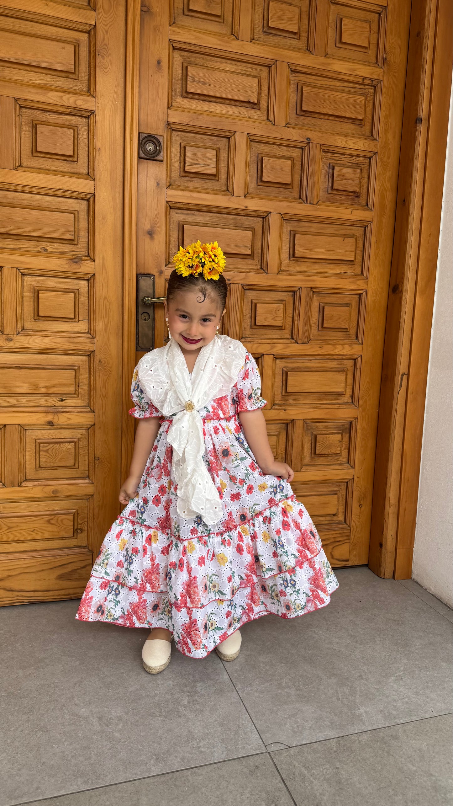 BATA BROCADA ESTAMPADA NIÑA