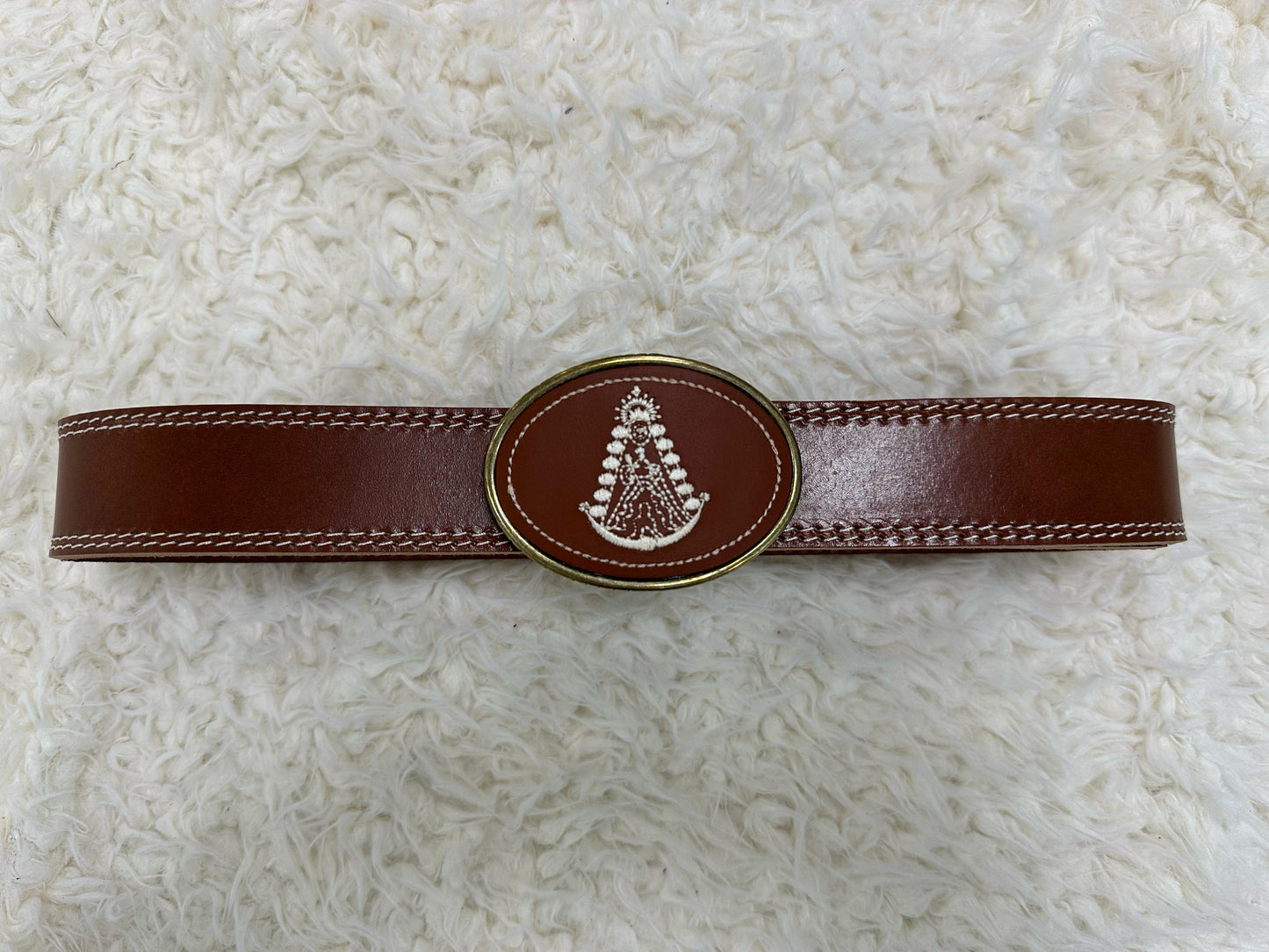 CINTURON ROCIO BORDADO CAMEL