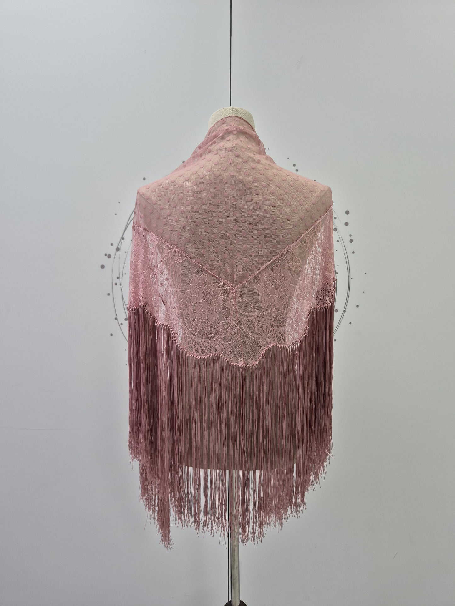 MANTON PLUMETI Y ENCAJE