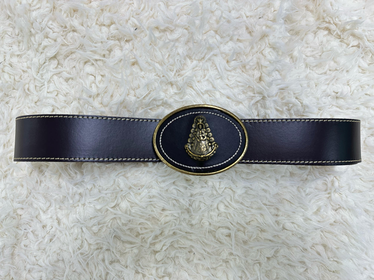 CINTURON ROCIO MEDALLA MARRON CHOCOLATE