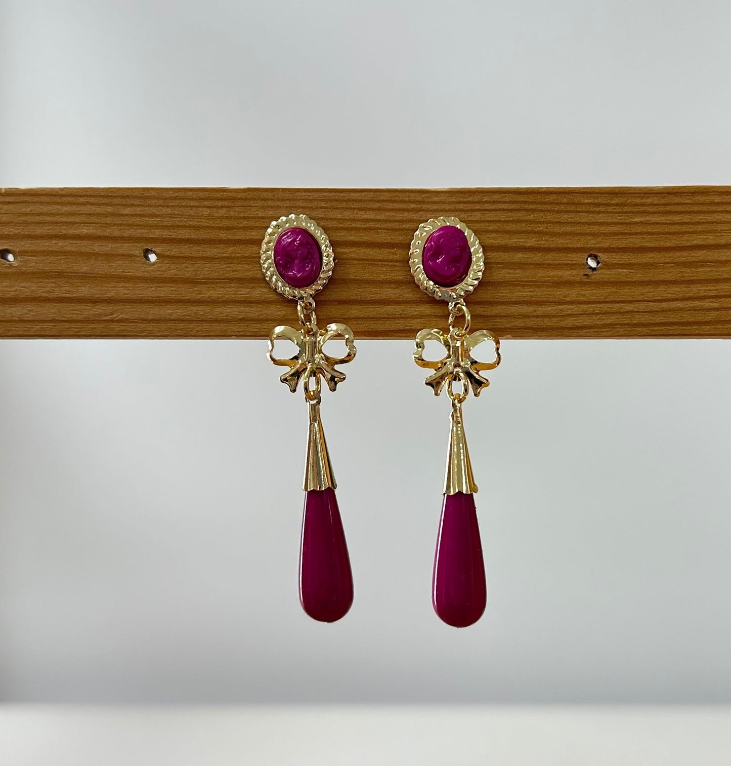 PENDIENTES CORALES MEDIANOS