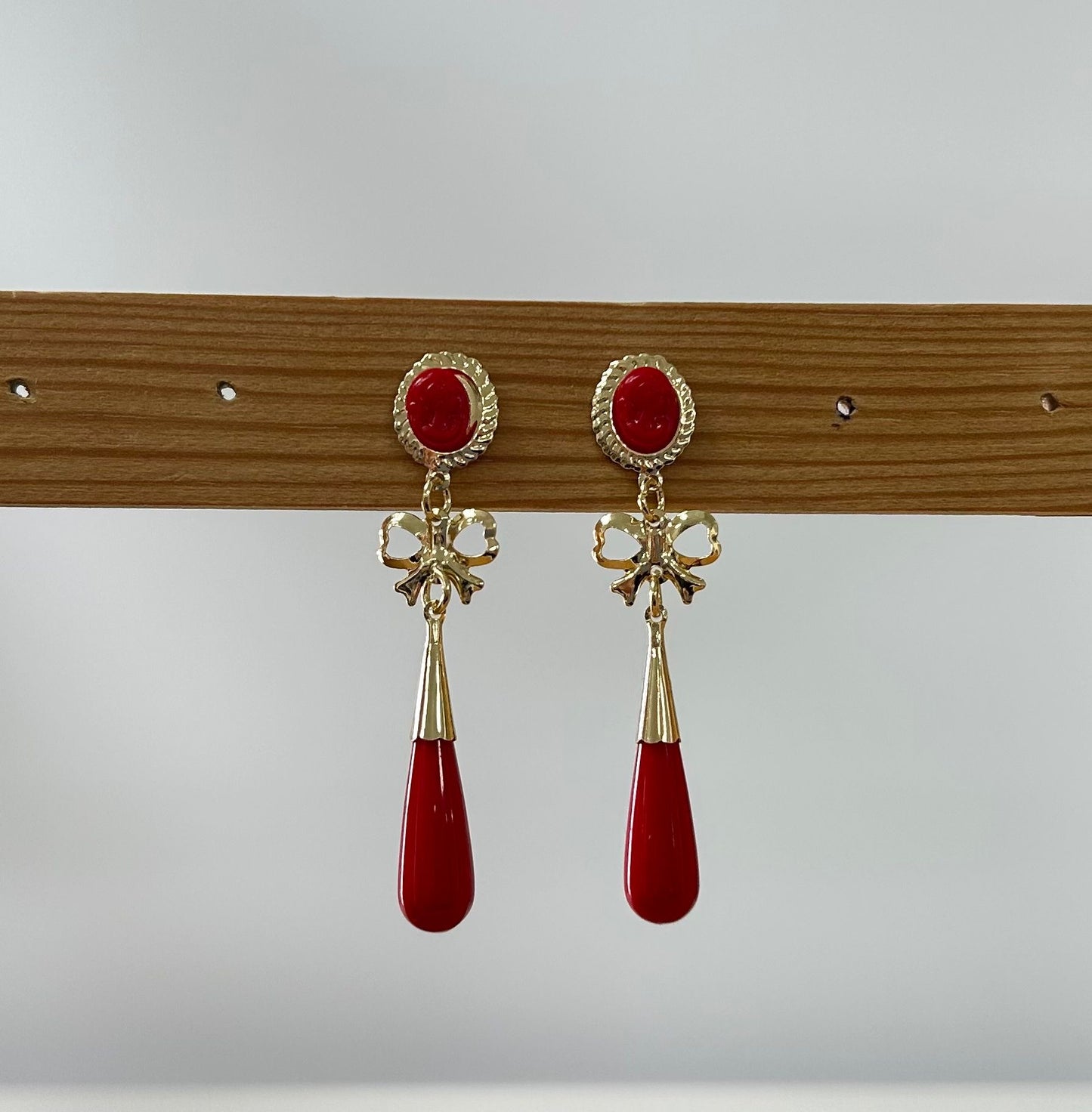 PENDIENTES CORALES MEDIANOS