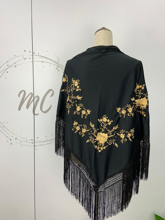 MANTON MEDIANO BORDADO