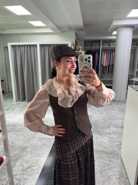 CHALECO PUNTO ROMA LISO