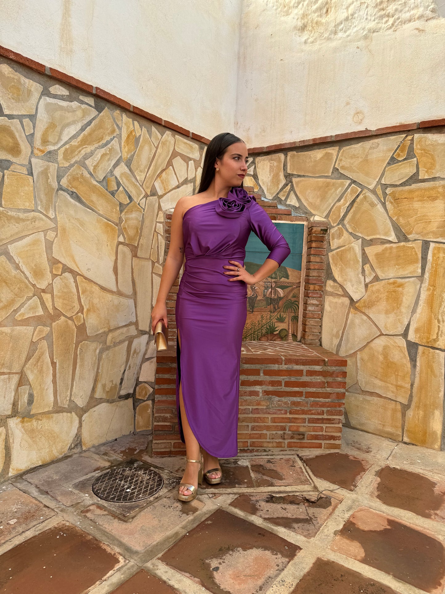 VESTIDO PURPURA GLAM