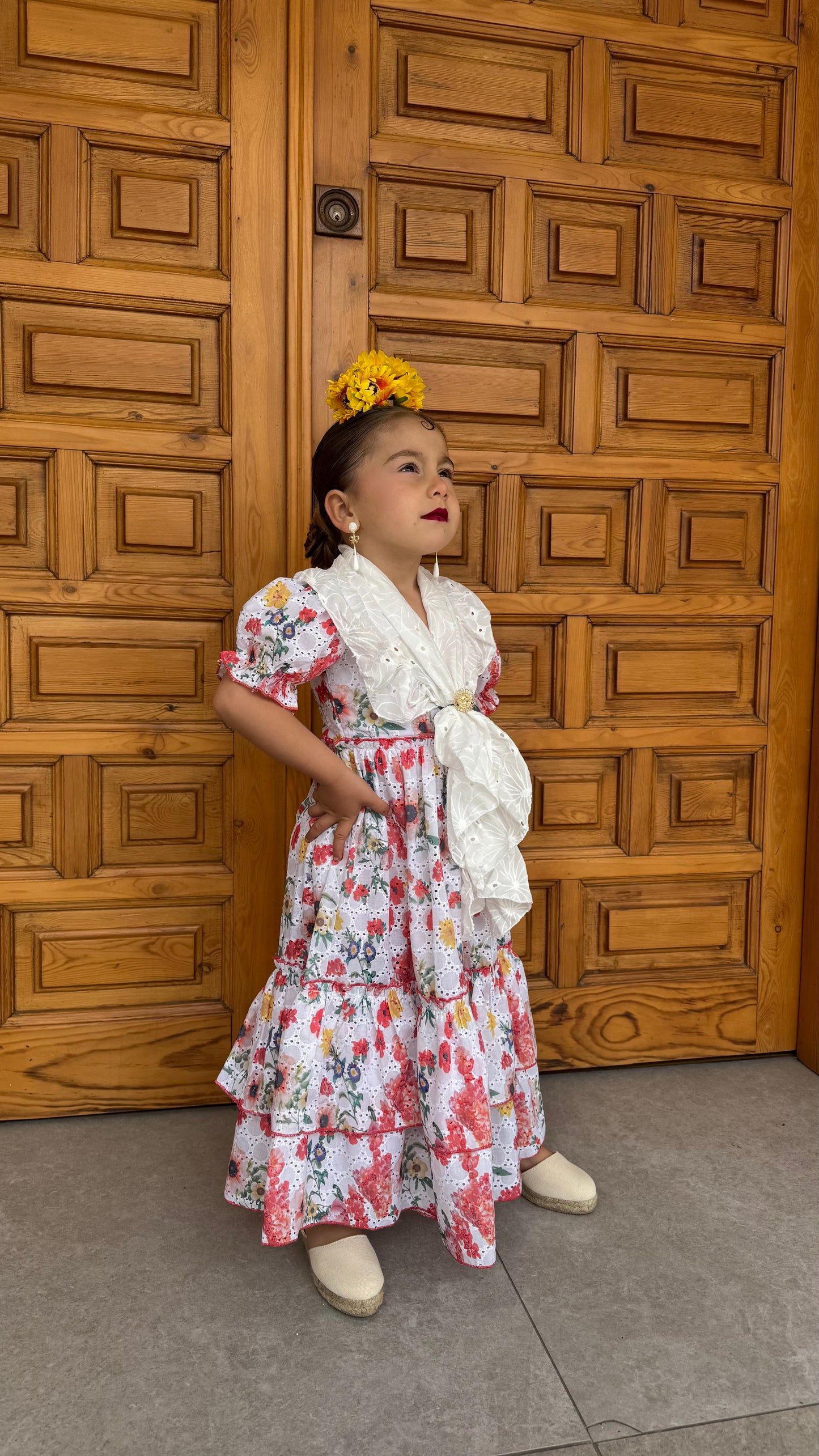 BATA BROCADA ESTAMPADA NIÑA