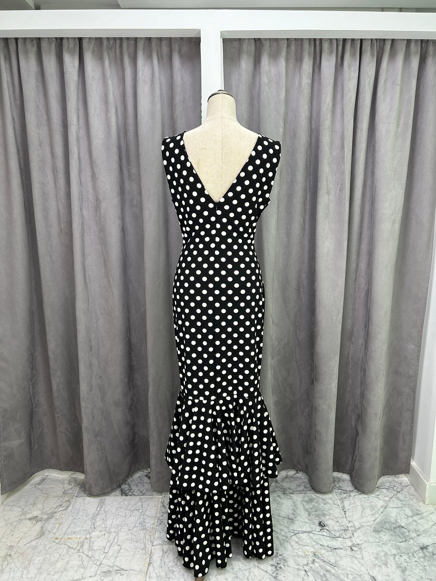 VESTIDO FLAMENCA LUNARES TIRANTES