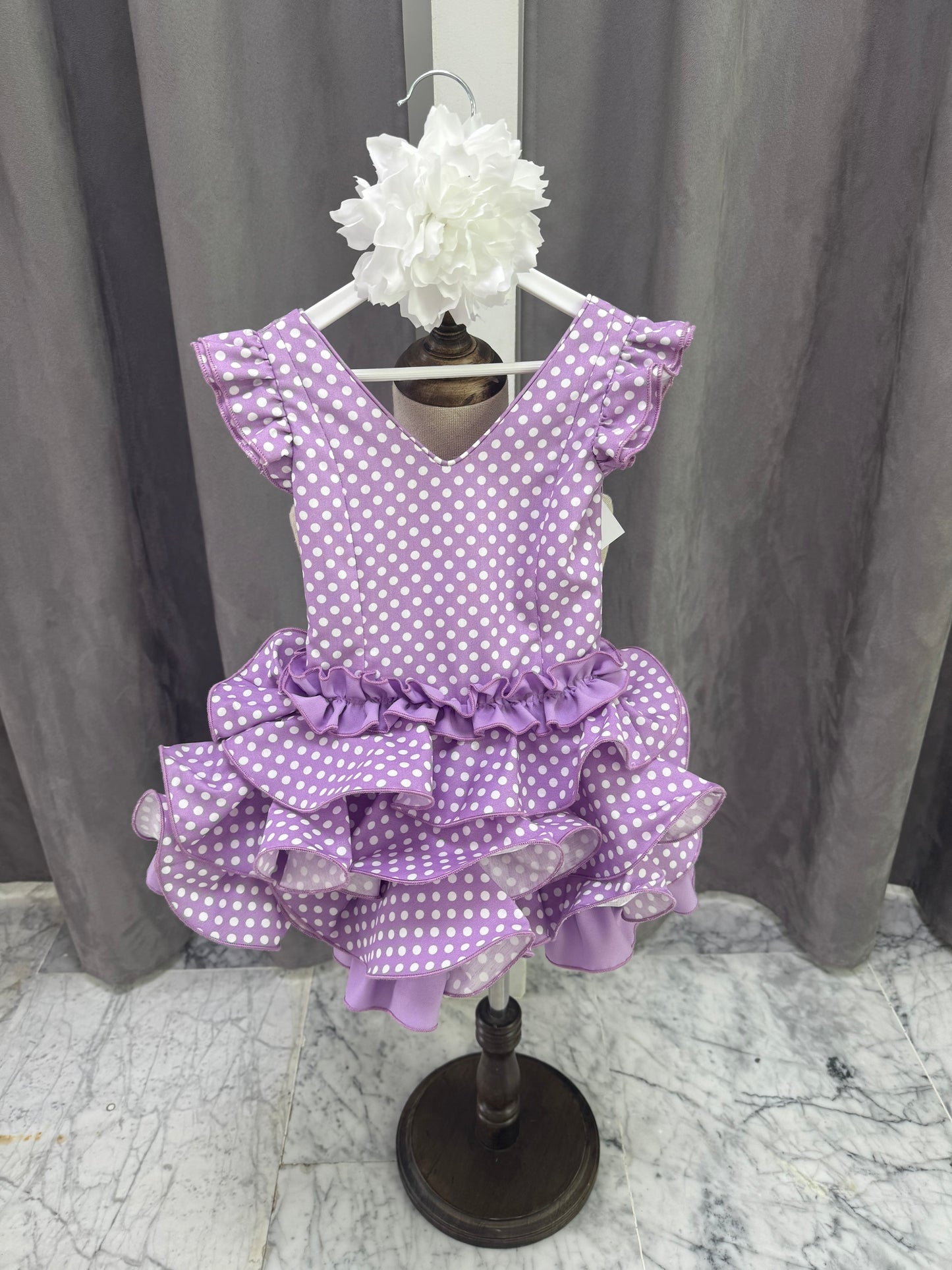 VESTIDO FLAMENCA NIÑA LILA