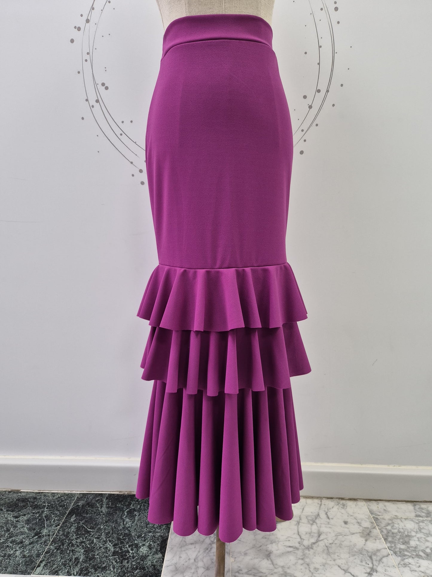 FALDA BASICA VOLANTES