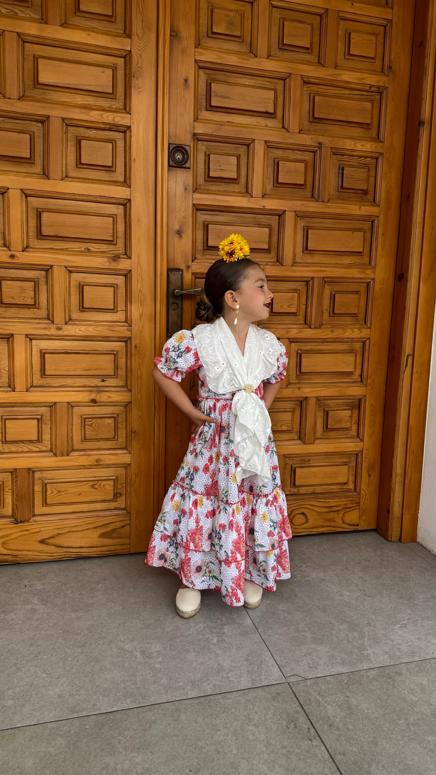 BATA BROCADA ESTAMPADA NIÑA