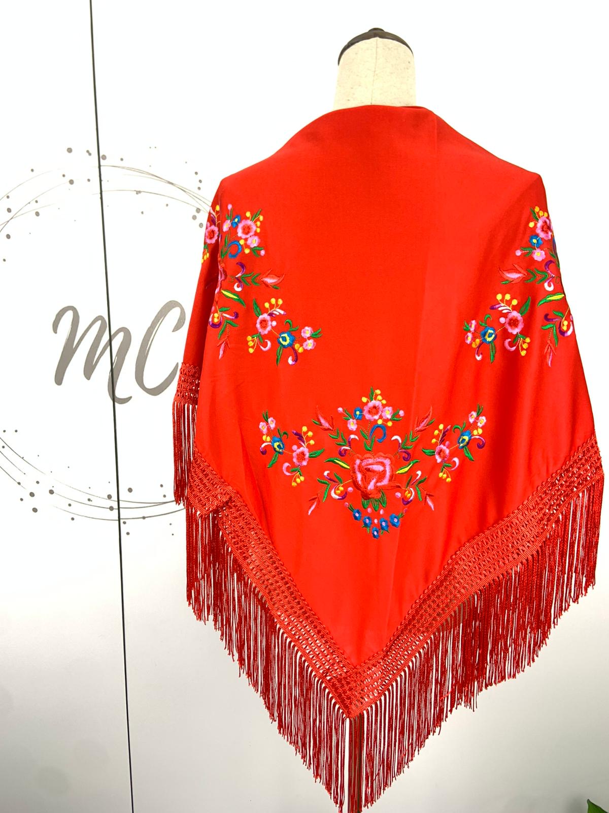 MANTON MEDIANO BORDADO