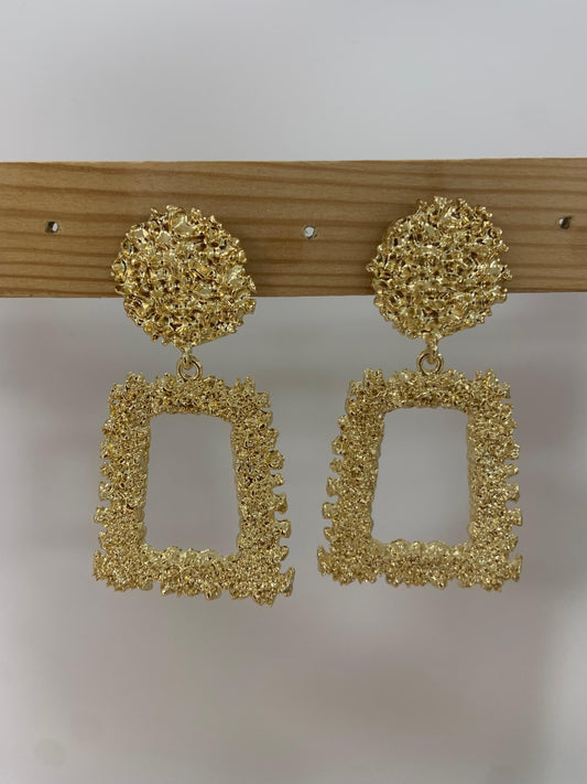 PENDIENTES CUADRADO BROCADO