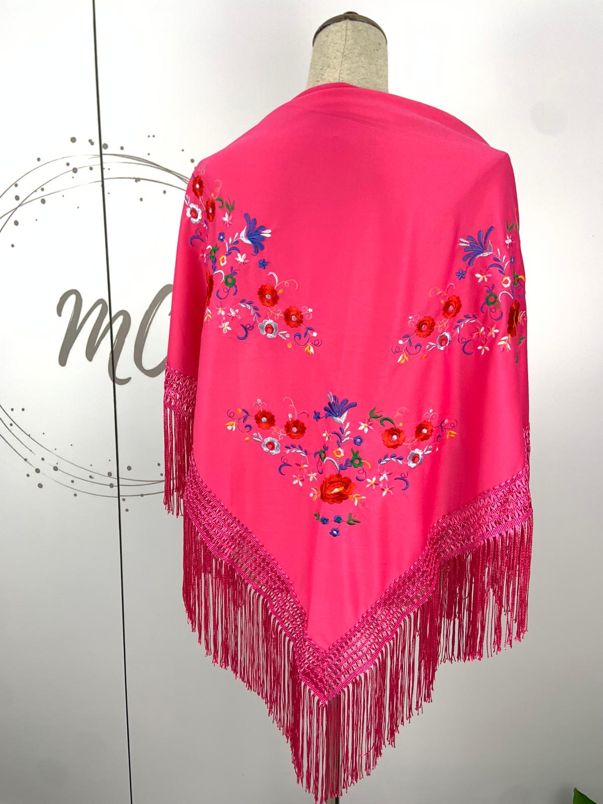 MANTON MEDIANO BORDADO