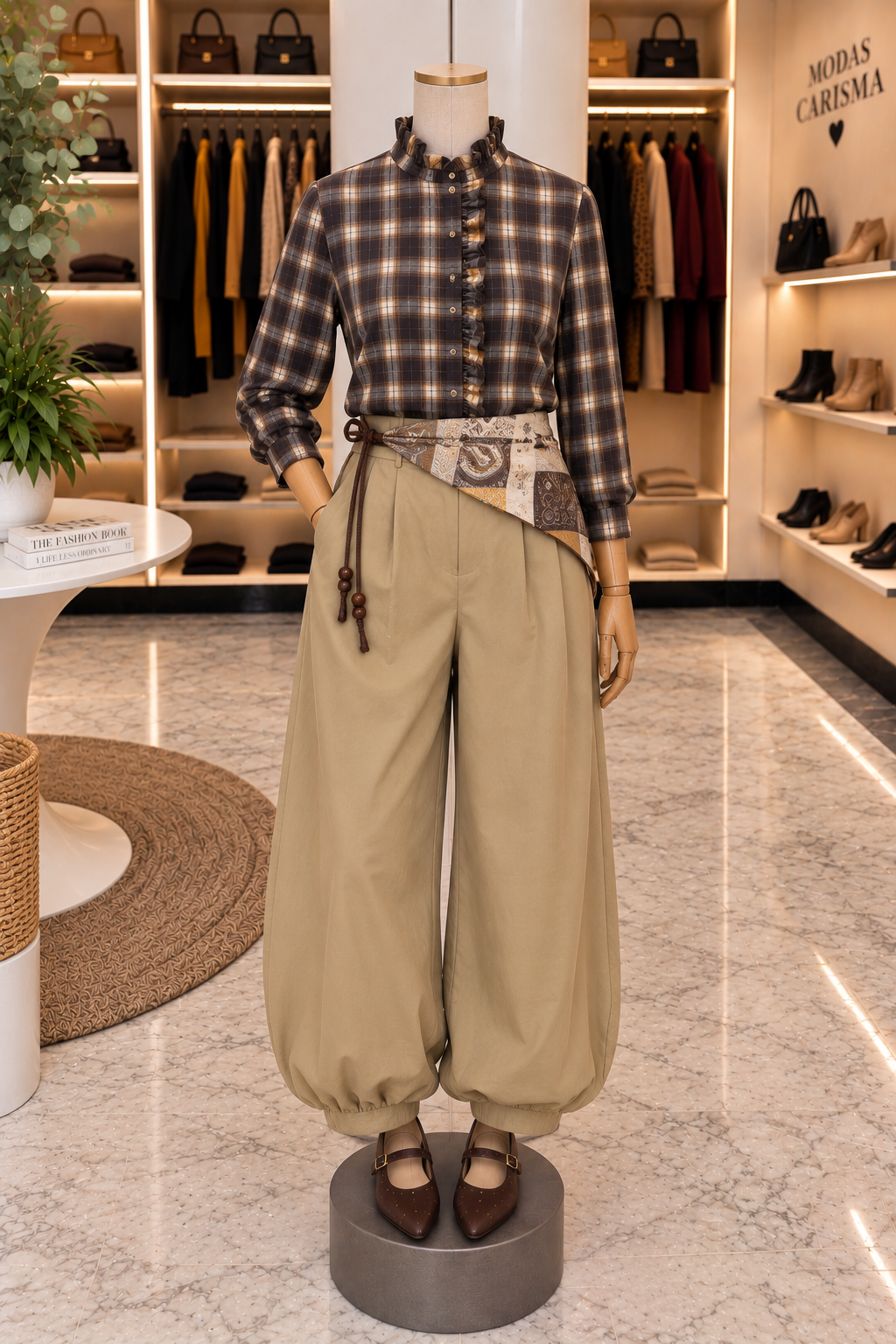 Pantalón Aladín con Pañuelo Paisley