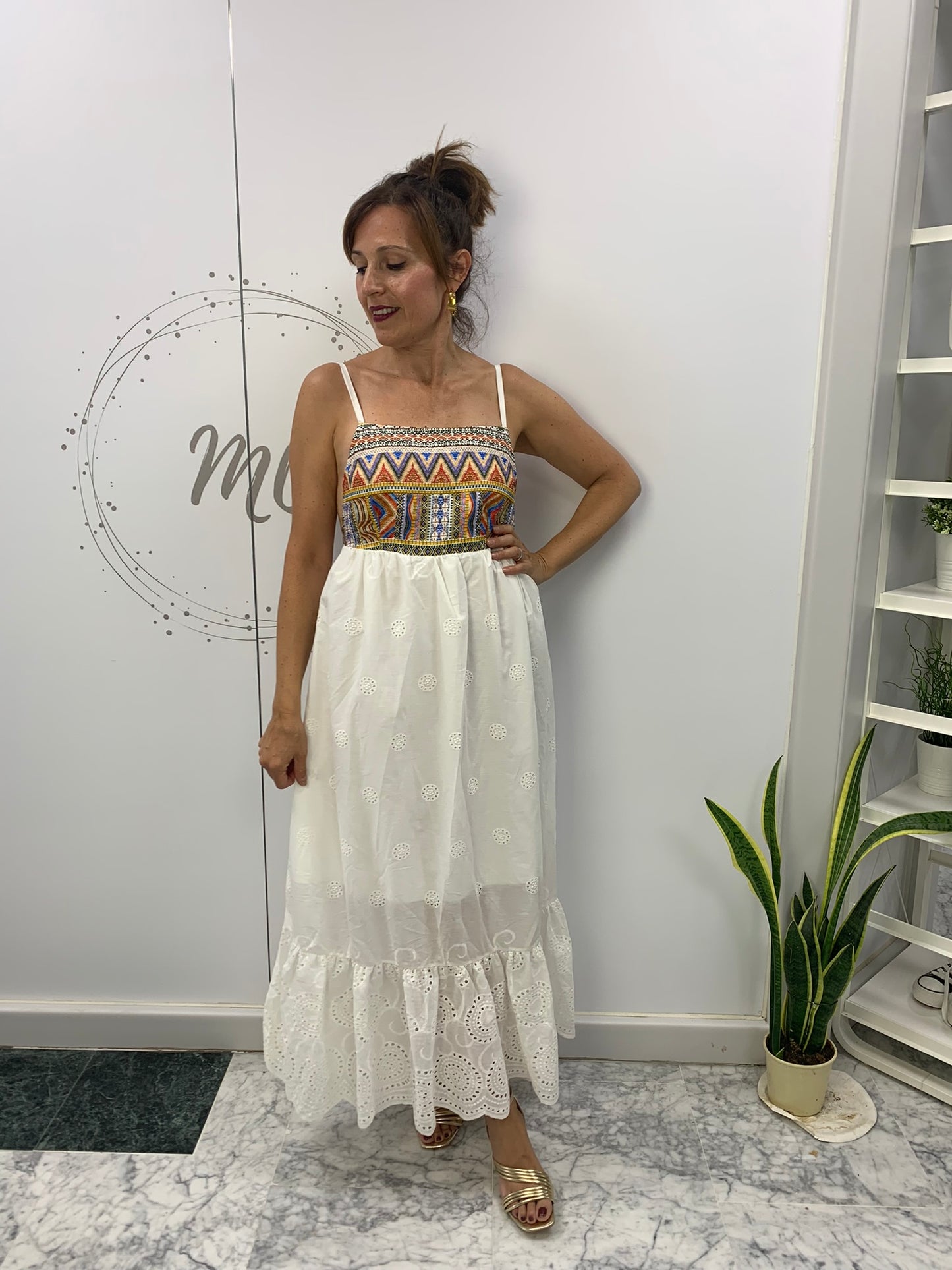 VESTIDO LARGO AZTECA