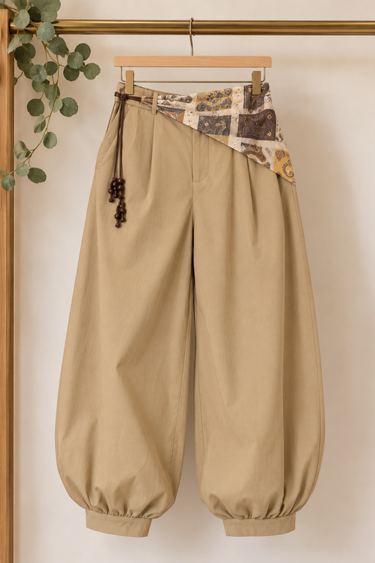 Pantalón Aladín con Pañuelo Paisley