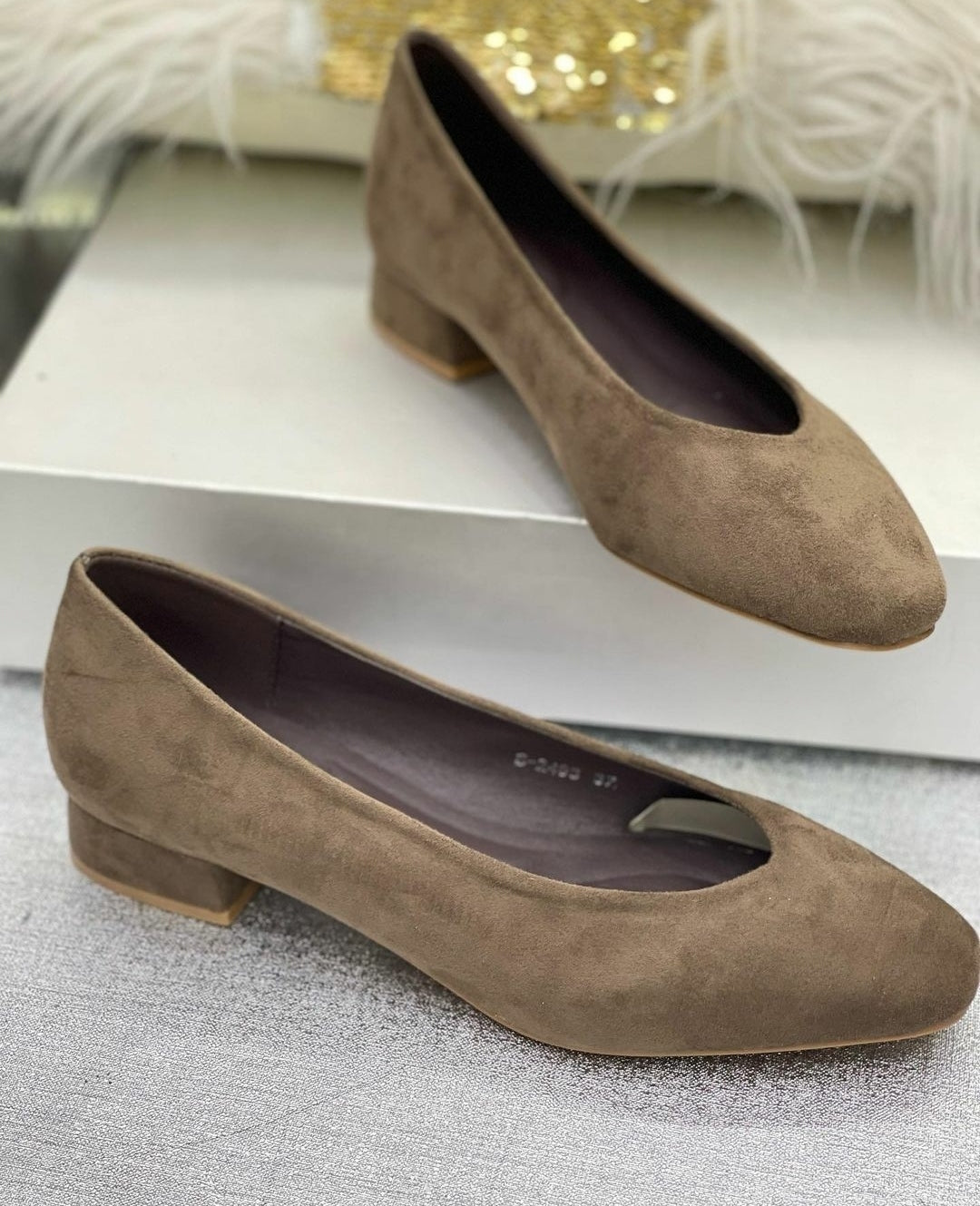 Modas Carisma - Zapatos bailarinas mujer color kaki