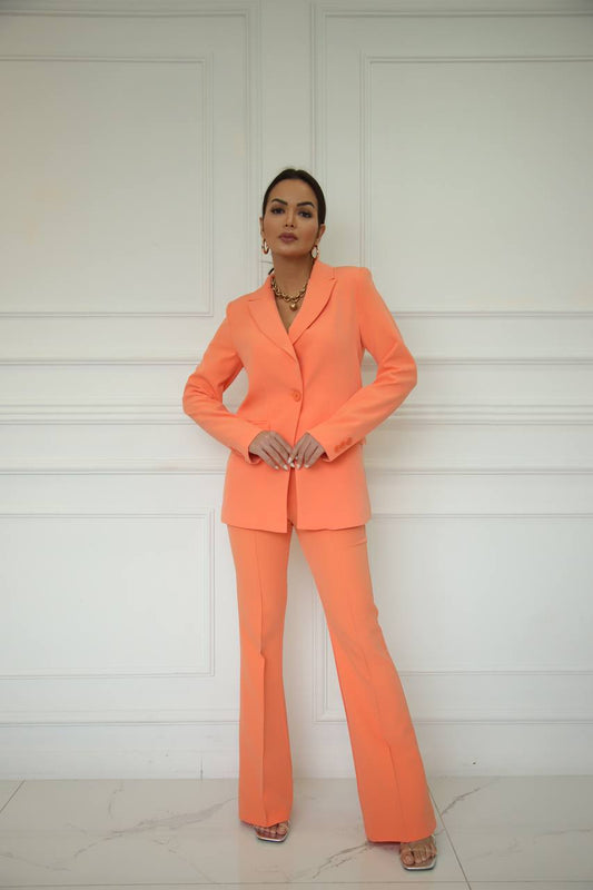 TRAJE BLAZER Y PANTALON NARANJA